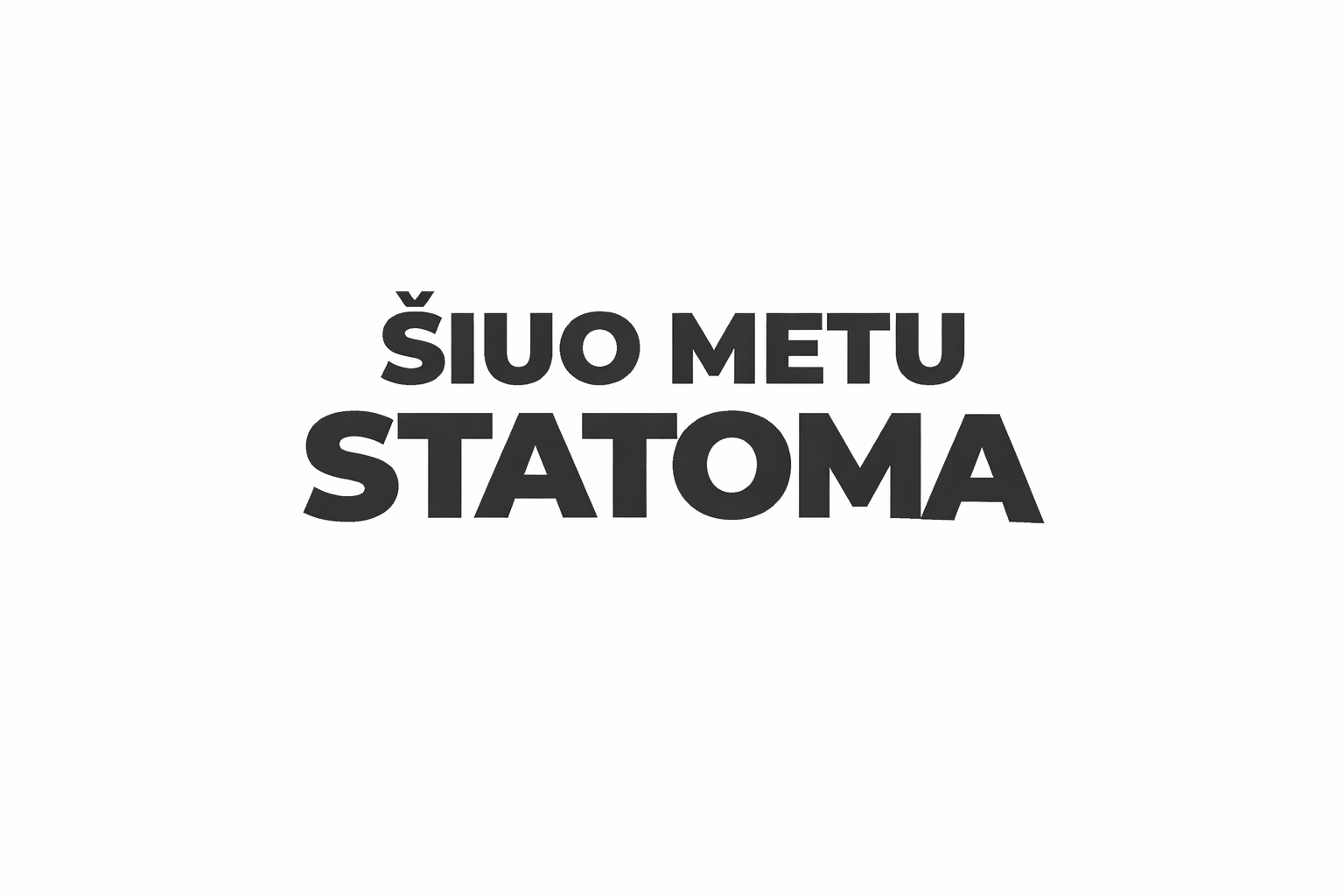 Projektas šiuo metu statomas